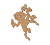 Monkey Pre Marked Design 12 - Premium MDF & Plywood Embellishments Laser Cut Craft Shapes for Scrapbooking, Card Making, DIY Decor, Weddings & Personalized Projects