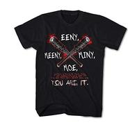 Monkey Print Men's T-Shirt Walking, Dead Eeny Meeny Miny Moe. You are It! Negan - Black, L