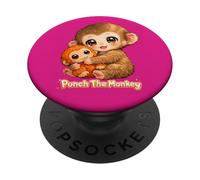 Monkey Punch Japan Macaque Cute Baby Monkey Viral Monkey Zoo PopSockets Adhesive PopGrip