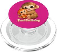 Monkey Punch Japan Macaque Cute Baby Monkey Viral Monkey Zoo PopSockets PopGrip for MagSafe