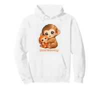 Monkey Punch Japan Macaque Cute Baby Monkey Viral Monkey Zoo Pullover Hoodie