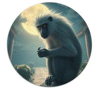Monkey Puzzle 1000Pc Jigsaw Animals Das Tier Wild Animals Beast Rotundity Jigsaws Adults Kids Puzzles Impossible Challenging Games Presents Creative Geometric Challenging And (67.5x67.5cm)