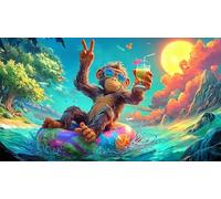 monkey Puzzle for Adults 1000 Piece Educational Game Challenge Impossible Hard Difficult for Home Activity & Fun Present 38x52cm/1000pcs