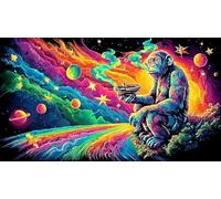 monkey Recycled Paper Jigsaw Puzzle 1000 Pieces Great Gift Idea Educational Games for The Whole for Women, Gifts for Men 70x50cm/1000pcs