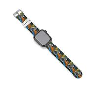 Monkey Riding on Parrot Soft Silicone Watch Bands Replacement IWatch Straps 38mm 40mm 42mm 44mm