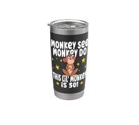 Monkey See Monkey Do 50 Year Old - 50th Birthday Party Stainless Steel Insulated Tumbler