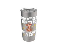 Monkey See Monkey Do 50 Year Old - 50th Birthday Party Stainless Steel Insulated Tumbler