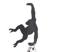 Monkey Shaped Banana Stand - Creative Monkey Hanging Hook | Under Cabinet Organizer, Modern Banana Tree Holder, Wooden Storage Rack, Decorative Balancing Hanger For Kitchen Home Entryway