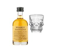 Monkey Shoulder Batch 27 Blended Scotch Whisky 50ml with Shot Glass | Miniature Alcohol | All Occasion Gift