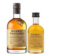 Monkey Shoulder Whisky 70cl and 5cl Pack - Discover The Perfect Whisky Duo - Rich and Smooth Taste Guaranteed