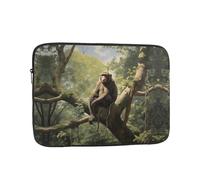 Monkey Sitting on a Tree Laptop Sleeve, 15 inch Laptop Bag, Suitable for Business Casual or School Laptop Carrying Bag