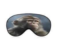 Monkey Sleep Mask Block Light Eye Sleep Shade Cover Comfortable Lightweight Sleeping Blindfold Soft Breathable Night Eye Cover Adjustable Band Eye Mask for Men Women