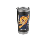 Monkey Space Saturn Ring Surfer Astronaut Japanese Stainless Steel Insulated Tumbler