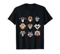 Monkey Species Chimpanzee Gorilla Baboon Spider Monkey T-Shirt
