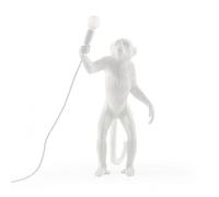 Monkey Standing Table Lamp White