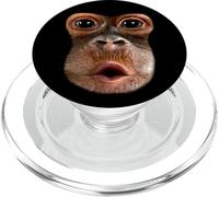 Monkey Stomach Blow Face Funny Meme Halloween Costume PopSockets PopGrip for MagSafe