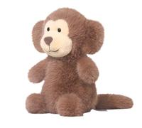 Monkey Stuffed Animal - 23cm Plush Toy With PP Cotton Filling | Huggable Doll Pillow | Soft Cuddly Comfort Companion | Cute Decorative Gift For Girls Nursery Bedroom Birthday Christmas