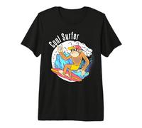 Monkey Surfer x Cool Surfer x Big Wave Surfing Chimpanzee Premium T-Shirt