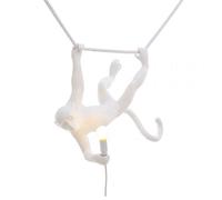 Monkey Swing Pendant White