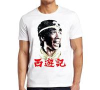 Monkey T Shirt 592 Magic Journey to The West Retro Tee S White