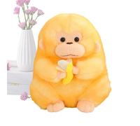 Monkey Toy in 30 cm Soft PP Cotton Figurine Cute Golden Banana | Birthday Decoration for Sofa Cushion Living Room Bedroom
