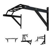 Monkey Wall Mounted Multi Grip Chin Ups Bracket Gym Exercise Chinning Workout