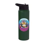 Monkey Watercolour Chimpanzee Monkey Painting Animal Zoo Stainless Steel Insulated Water Bottle