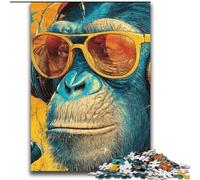 Monkey Wearing Glasses JigsawPuzzle 2000 Pieces for Teenagers, for Age 14+ Fun Games Fun Activities at Home, Birthday Gifts, Travel Gifts (70x100cm)