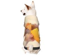 Monkey With Mango Adorable Pet Hoodie - Soft Polyester Dog Hoodie For Small Dogs, Cute Hooded Pet Clothing