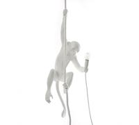 Monkey With Rope Ceiling Light White