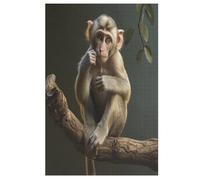 Monkey Wooden Jigsaws Puzzles for Adults 1000 Jigsaw Puzzle, Decompressing Intellectual Educational Toy for Kids （78×53cm）