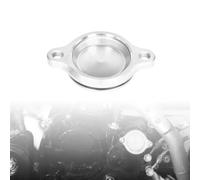 Monkey125 Engine Oil Filter Cover CNC Cap Compatible With Monkey 125 (JB03) Dax 125 (JB04) Grom/MSX (JC92) Super Cub C125 (JA58) (Silver)