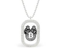 Monkeys Climb Bitcon Coin Custom Photo Necklace Personalized Picture Pendant Memory Jewelry for Women