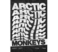 Monkeys Grunge Retro Style Art Print - Unique Indie Rock Wall Art | Vintage Rough Music Poster | Gift for & Collectors. Arctic Sheffiled Monkeys Fans Alex Turner (A1 Unframed)