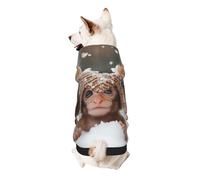 Monkeys in The Snow Dog Hoodie for Small, Soft Breathable, Pet Clothes for Small