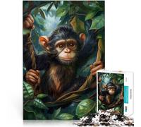 Monkeys Mischief1000 Piece Jigsaw Puzzles for Adults Jigsaw Family Game for and for is ideal as a gift for the whole family 38x26cm