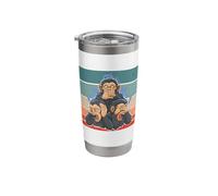 Monkeys See Nothing Evil Hear Nothing Evil Speak Nothing Stainless Steel Insulated Tumbler