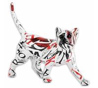Monkimau Cat figure with newspaper motif - a unique decorative figure, statue or sculpture for stylish accents in your home