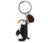 MONKIMAU Leather Keyring Penguin