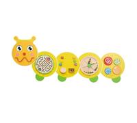 Monläurd® Caterpillar Montessori Busy Board,Sensory Board,Educational Toys,Activity Cube,Wall Toys,Daycare Furniture,Playroom Furniture,Interactive Toys,Wooden Toys,Learning Toys,Boys and Girls
