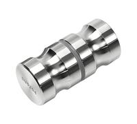 Monlech 1 Pcs 304 Stainless Steel Shower Door Handles, Round Knobs for Bathroom, Glass Door Pullers, Sliding Door Handles (Two-Sided, 1)