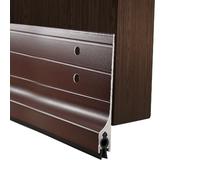 Monlech Metal Door Draft Stopper Bottom Mice Seal Door Bottom Seal Mouse Blocking Aluminium Mouse Sweep Windscreen Dust Seal 36''L (Brown, LQ42)