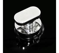 Monlech Suction Cup Handles for Glass Doors, Fridges and Cabinets, 2 Pack, Silver