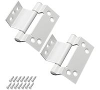 Monlech UPVC Door Hinge Heavy-Duty Aluminium Alloy Hinge for Casement Doors, PVC Doors & Windows, White (Medium Size)