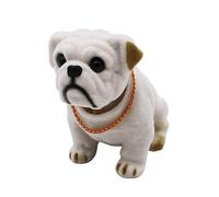 MonLiya Bobble Head Bulldog,Car Decoration Nodding Dog Ornaments High Emulation Creative Dog Dashboard Crafts Dog Lover Gift for Car Vehicle Desk Tabletop Office Decor(Bulldog)