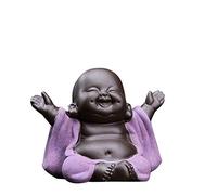 MonLiya Ceramic Little Cute Baby Buddha Statue Monk Figurine Buddha Figurines Home Decor Ornaments Crafts Dolls Ornaments Gift Arts and Crafts Home Gifts (Style 1)