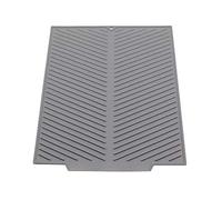 Silicone Draining Mat, 20"x16" Eco Friendly Dish Drying Mat Anti-Skid and Heat Insulation Pad, Sink Drainer Mat with Dense Drainage Grooves (51x41cm)
