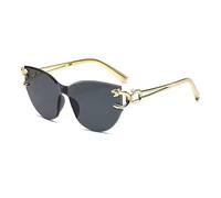 monmandi New Dragon Head Sun Toad Glasses Sunglasses Women's and Men's Glasses (blue,Casual)