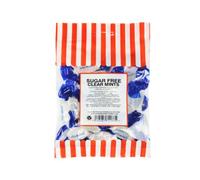 Monmore Confectionery Sugar Free Clear Mints Bag 75g | Peppermint Flavour | Wrapped Boiled Sweets | Sugar-Free & Vegetarian