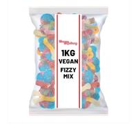 Monmore Confectionery Vegan Fizzy Mix 1kg Bulk Bag Delivered in Genuine Old Scool Sweets Packageing